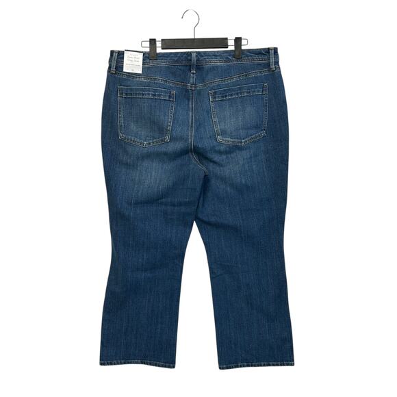 Talbots Demi Boot Crop Jean NWT Women's Sz 16 Maria Wash High Waisted Denim - Picture 2 of 6